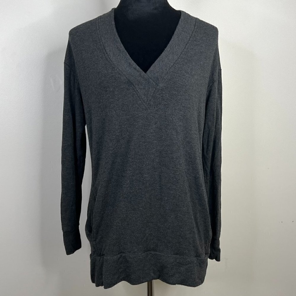 Lou & Grey Signaturesoft V-Neck‎ Lightweight Sweatshirt/Tunic w/ Pockets